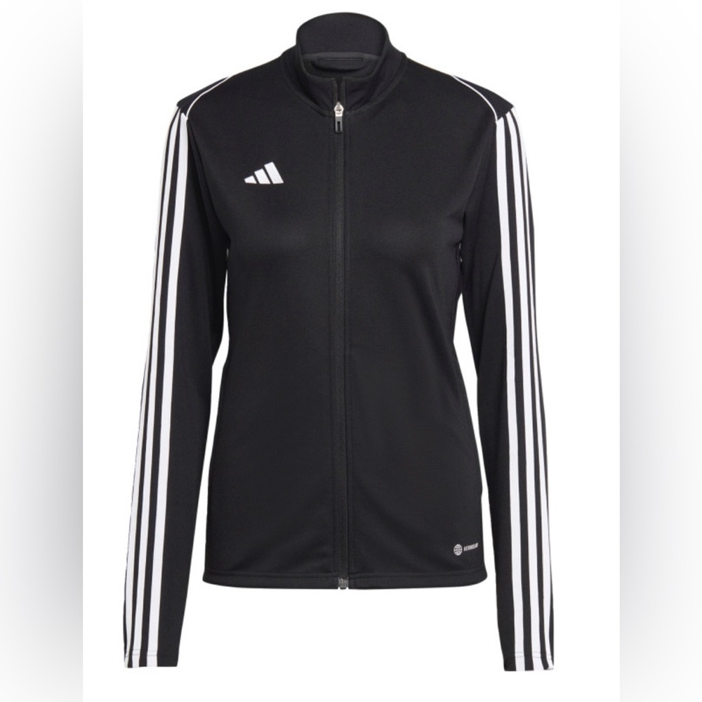 Adidas Black Track Jacket with White Logo